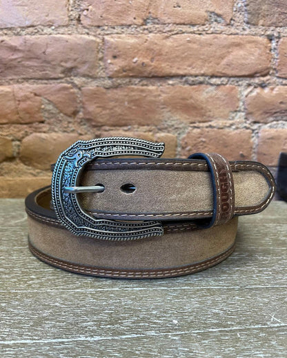 Hooey Boseman Roughy Tan Tapered Leather Belt RMBLT018-Painted Cowgirl Western Store