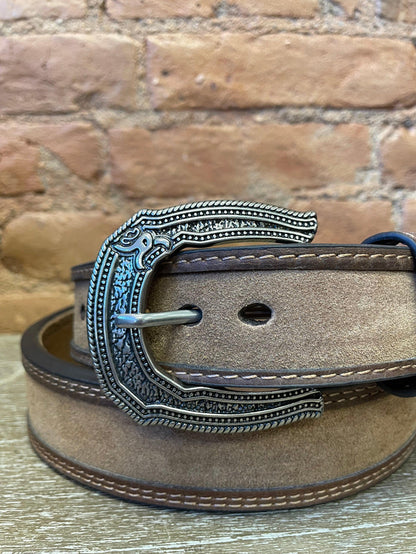 Hooey Boseman Roughy Tan Tapered Leather Belt RMBLT018-Painted Cowgirl Western Store