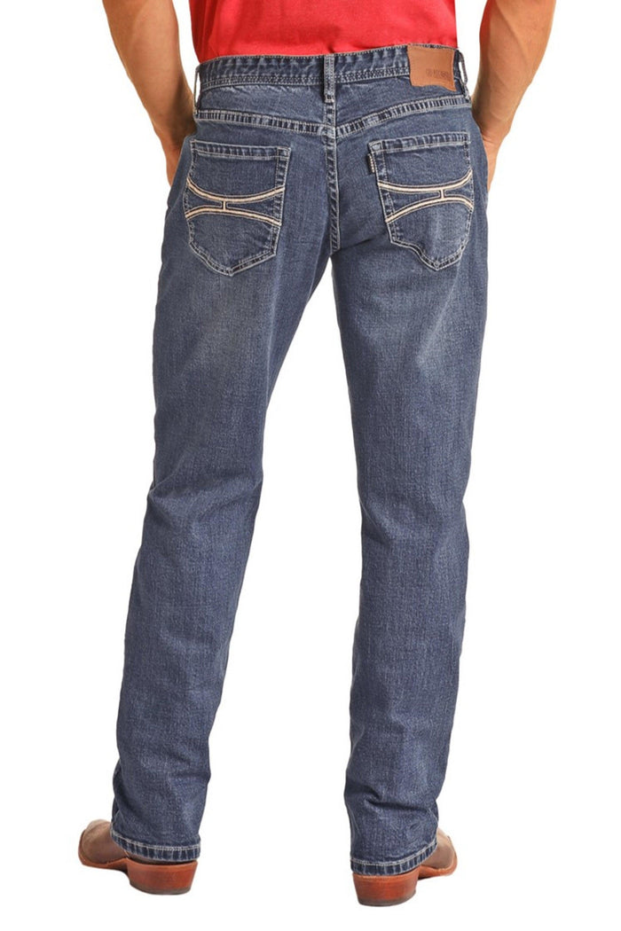 Hooey by Rock & Roll Cowboy Double Barrel Relaxed Fit Boot Jeans HYMDTBR1IG-Painted Cowgirl Western Store