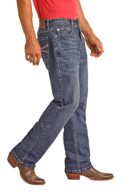 Hooey by Rock & Roll Cowboy Double Barrel Relaxed Fit Boot Jeans HYMDTBR1IG-Painted Cowgirl Western Store