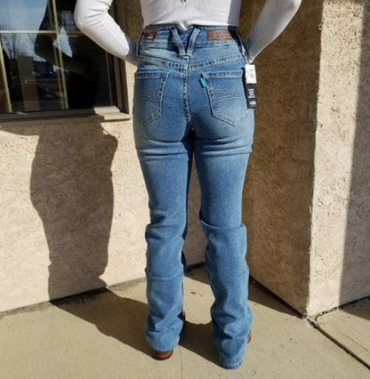 Hooey by Rock & Roll Cowgirl Women's High Rise Bootcut Jeans HYWD4HR16A-Painted Cowgirl Western Store