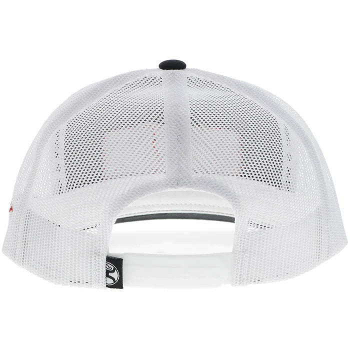 Hooey Cactus Ropes Black & White w/ Red Trucker Snapback Hat CR090-Painted Cowgirl Western Store