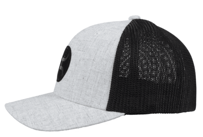 Hooey "Cayman" Grey/Black Flexfit Ball Cap 2104BLBK
