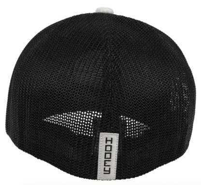 Hooey "Cayman" Grey/Black Flexfit Ball Cap 2104BLBK
