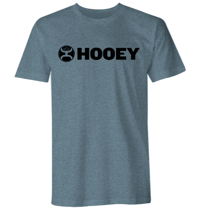 Hooey Men's "Lock-Up" Denim Tee HT1687DE