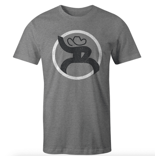 Hooey Men's Roughy 2.0 Grey Tee RT1516GY