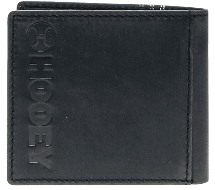 Hooey Ranger Black Rodeo Boot Stitch Bi-Fold Wallet HBF016-BK