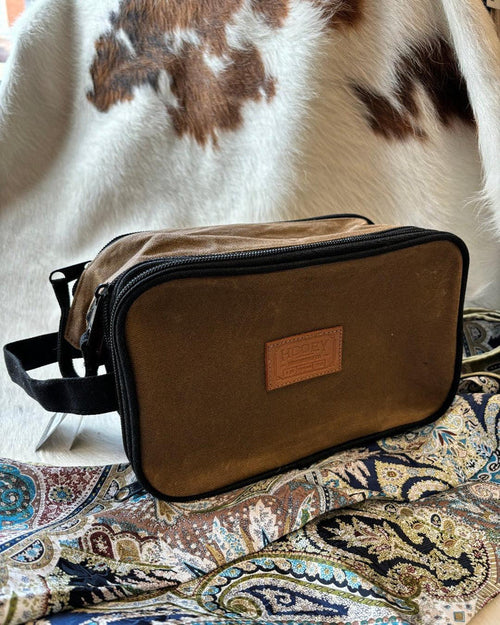 Hooey Tan Dopp Kit Toiletry Bag DK006-Painted Cowgirl Western Store