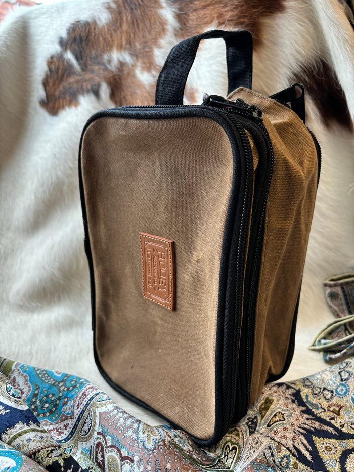 Hooey Tan Dopp Kit Toiletry Bag DK006-Painted Cowgirl Western Store
