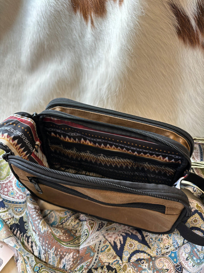 Hooey Tan Dopp Kit Toiletry Bag DK006-Painted Cowgirl Western Store