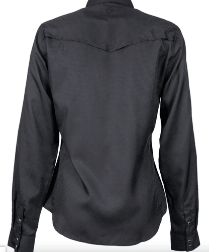 Hooey Women’s Sol Black Pearl Snap Long Sleeve Western Shirt 40 UPF  HT1613BK