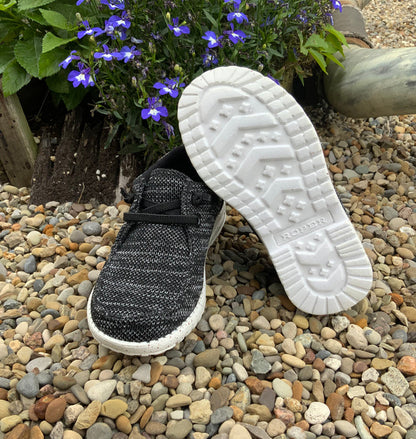 Roper Children/Youth Hang Loose Black Slip On Casual Shoe 1793-3113-Painted Cowgirl Western Store