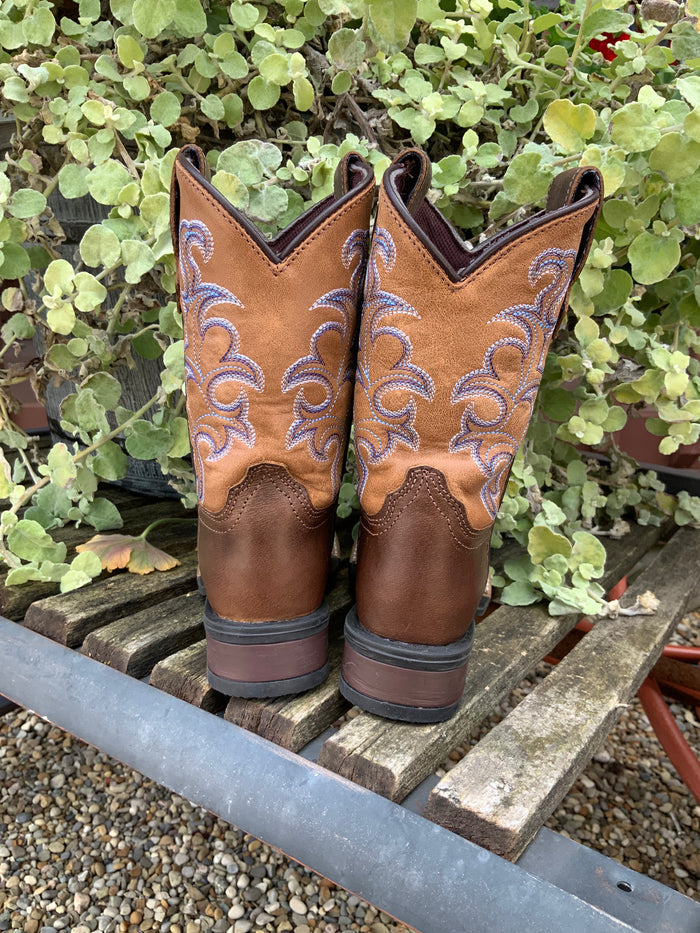 Roper Children & Youth Boy's Monterey Blue Chevron Cowboy Boots 0912-2936-Painted Cowgirl Western Store