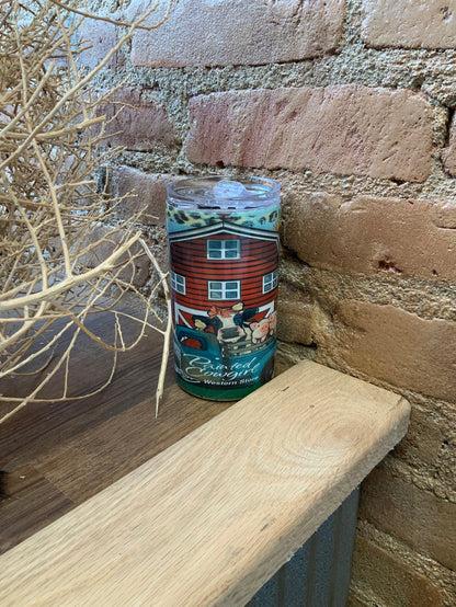 Painted Cowgirl Logo Farm Animals 14oz. Small Tumbler Cup PCLFAC14-Painted Cowgirl Western Store