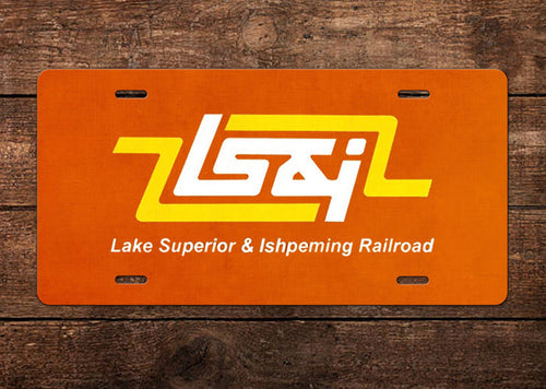 Lake Superior & Ishpeming Railroad License Plate