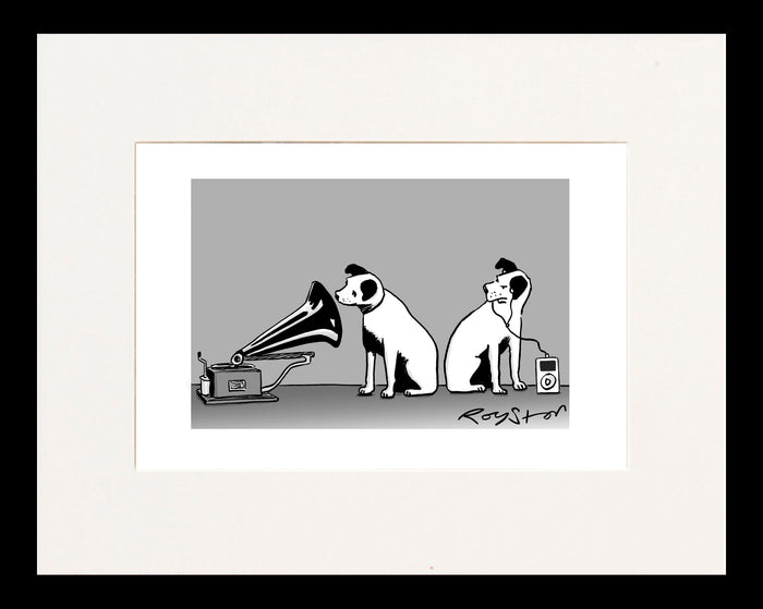 Master's Voice Cartoon Print