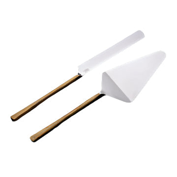 MEDICKI STAINLESS STEEL CAKE SERVING SET