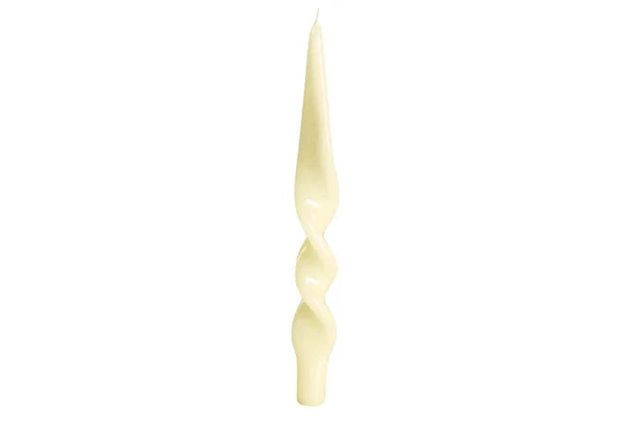 MELORIA TWIST CANDLE IN WHITE