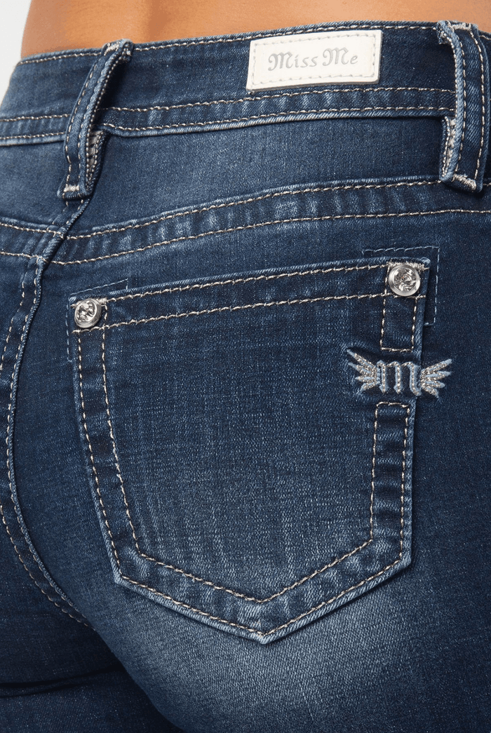 Miss Me Women's High Rise Dark Wash Flare Jeans H3636F65