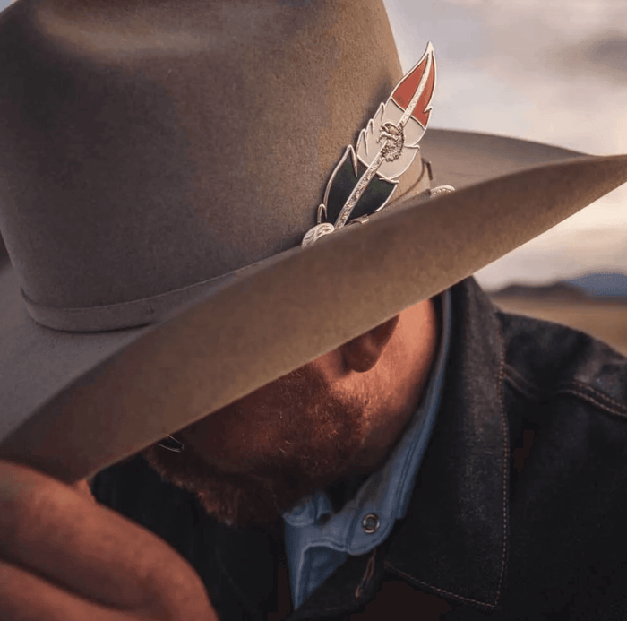 Montana Silversmiths Mexico Flag Hat Feather HF5458MX