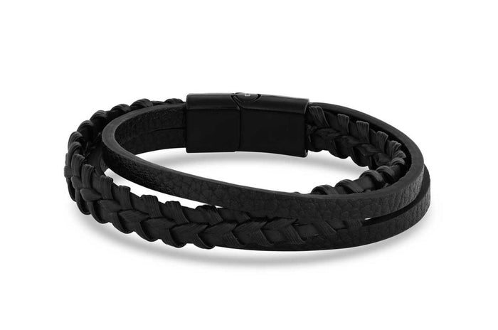 Montana Silversmiths Stronger Than Ever Leather Bracelet BC5271-Painted Cowgirl Western Store