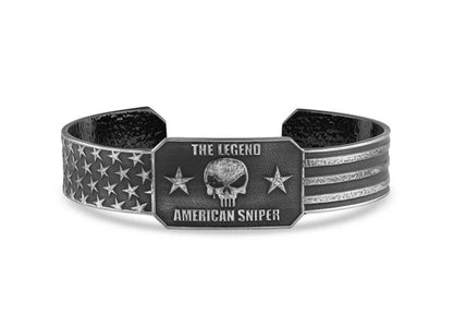 Montana Silversmiths The Legend Chris Kyle Cuff Bracelet CKBC5084-Painted Cowgirl Western Store