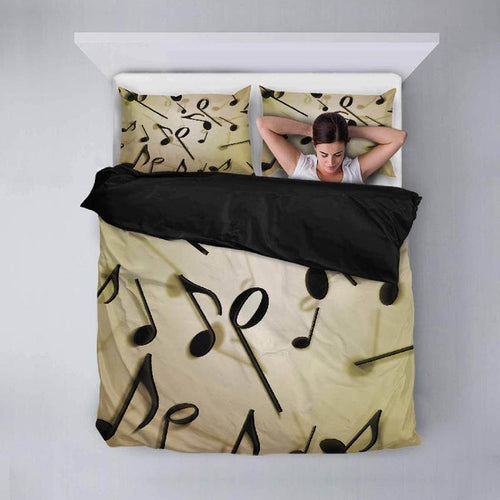 Music Notes Duvet Cover Set-KaboodleWorld