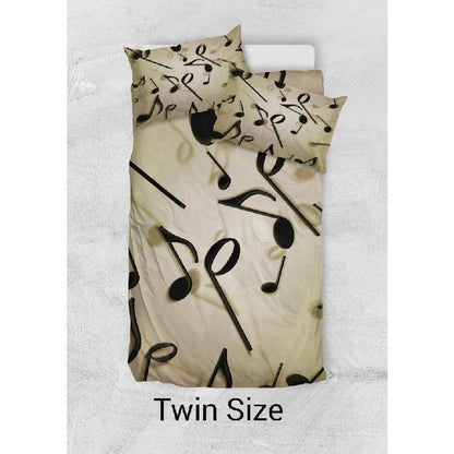 Music Notes Duvet Cover Set-KaboodleWorld