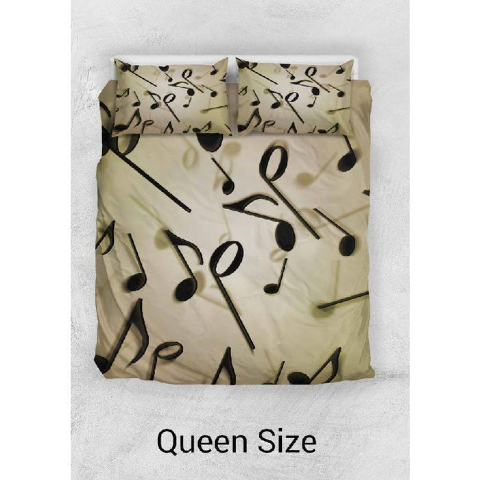 Music Notes Duvet Cover Set-KaboodleWorld