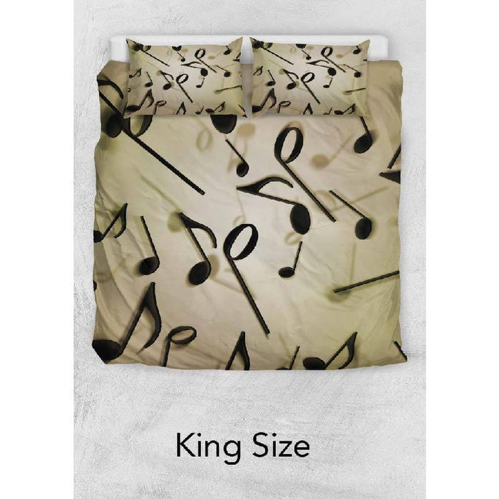 Music Notes Duvet Cover Set-KaboodleWorld