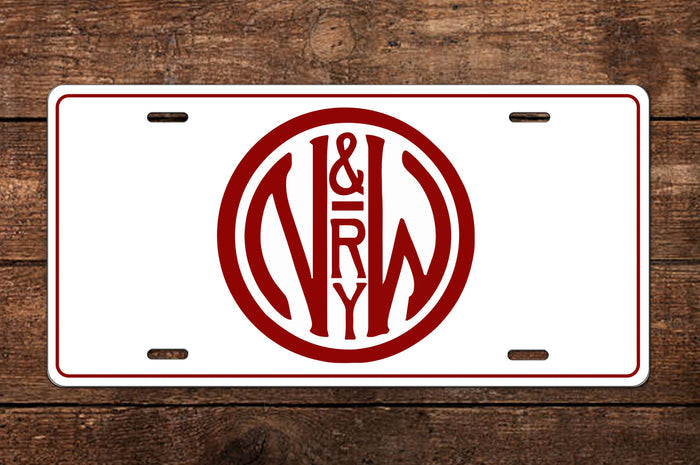 Norfolk & Western (N&W) Logo Classic License Plate