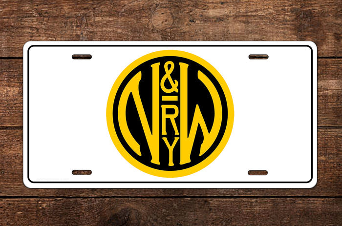 Norfolk & Western (N&W) Logo Classic License Plate
