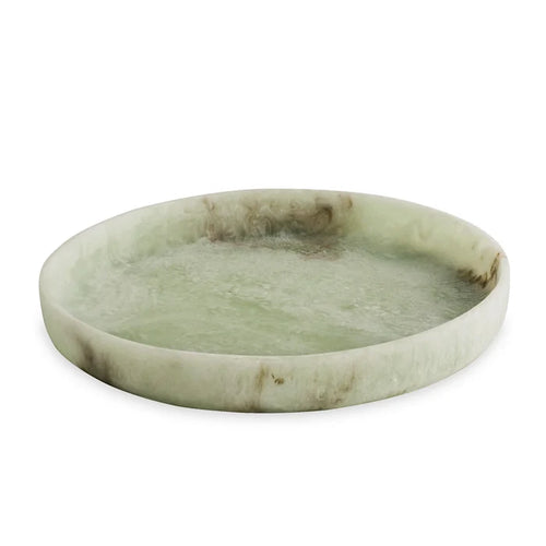 NUBE ROUND TRAY IN JADE SWIRL
