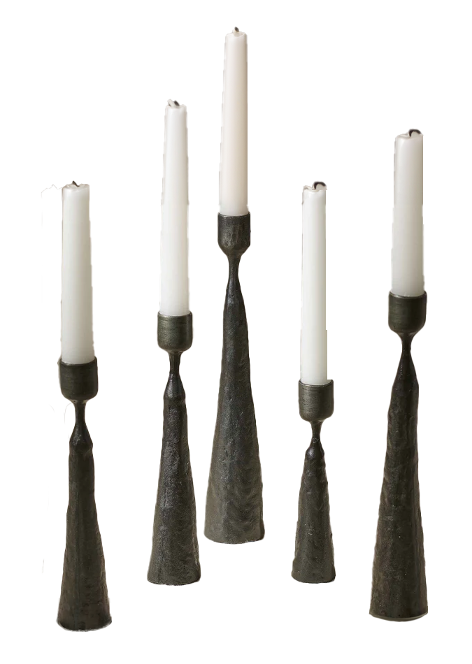 PALMER RUSTIC 8" CANDLE HOLDER