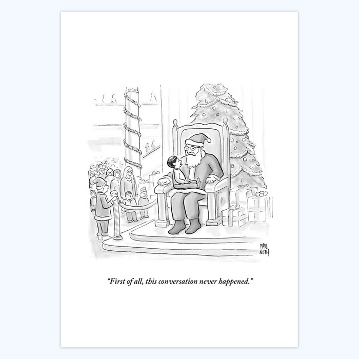 Paul Noth: "This conversation never happened" - 5x7 Holiday Cards