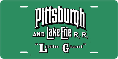 Pittsburgh & Lake Erie RR License Plate