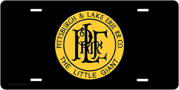 Pittsburgh & Lake Erie RR License Plate