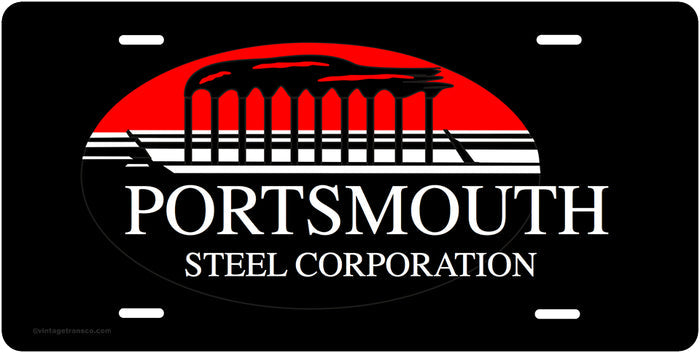 Portsmouth Steel Corp. License Plate