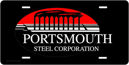 Portsmouth Steel Corp. License Plate