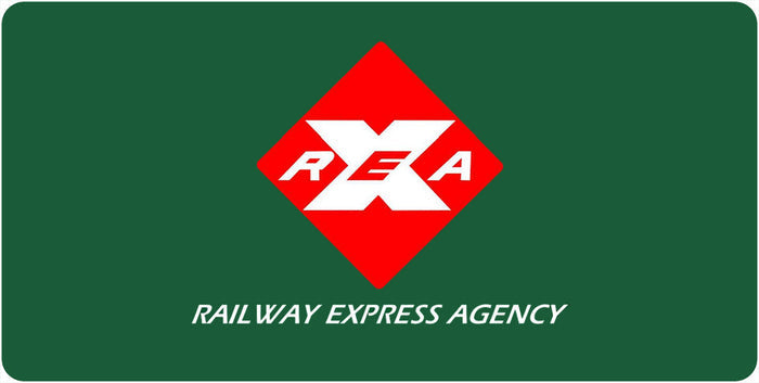 REA Railway Express Agency License Plate