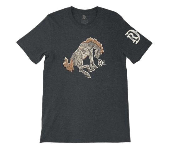 Red Dirt Hat Co. Bad Bronc Bucking Bronc Tee RDHC-T-103