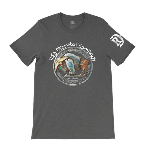 Red Dirt Hat Co. Bad Bronc Rock n' Roll Buffalo Tee RDHC-T-102