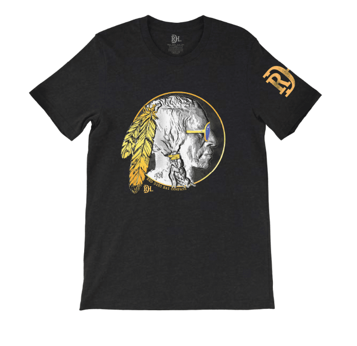 Red Dirt Hat Co. Black Bad Bronc Aviator Chief Tee RDHC-T-101