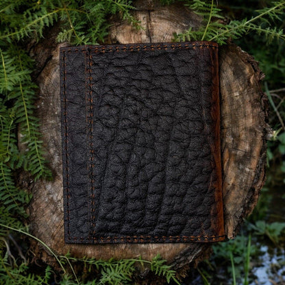 Red Dirt Hat Co. Brown Bison Grain Leather Bi-Fold Card Case 22228878W1-Painted Cowgirl Western Store