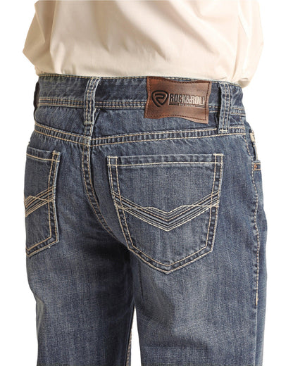 Rock & Roll Cowboy Men's Double Barrel Relaxed Fit Straight Jean RRMD0SR1G0-Painted Cowgirl Western Store