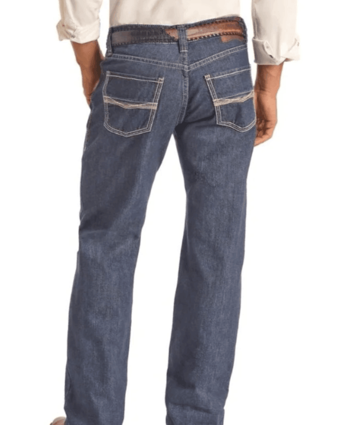 Rock & Roll Cowboy Men's Double Barrel Relaxed Straight Leg Jean BMS0D02502