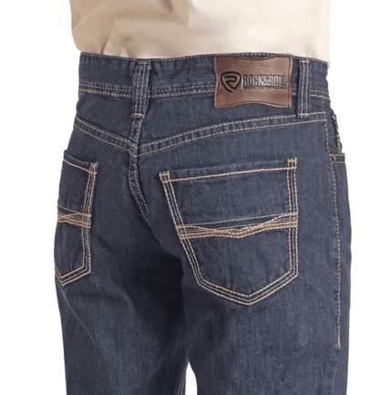 Rock & Roll Cowboy Men's Double Barrel Relaxed Straight Leg Jean BMS0D02502