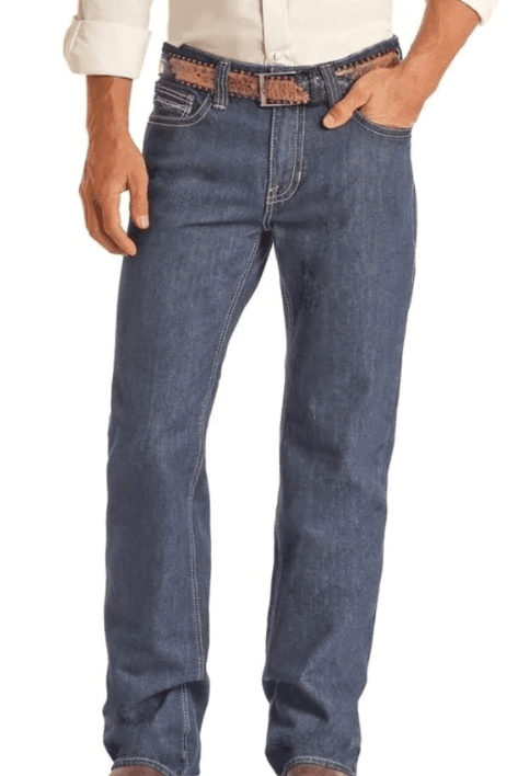 Rock & Roll Cowboy Men's Double Barrel Relaxed Straight Leg Jean BMS0D02502