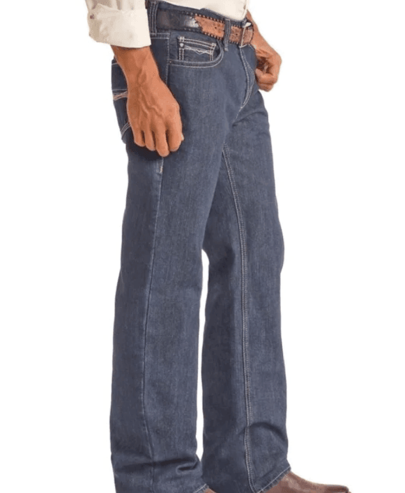 Rock & Roll Cowboy Men's Double Barrel Relaxed Straight Leg Jean BMS0D02502
