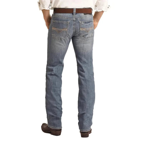 Rock & Roll Cowboy Men's Reflex Regular Fit Stretch Stackable Jean RRMDSPRZSL-Painted Cowgirl Western Store